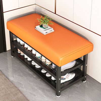 Shoe Storage Rack | Tech Fabric & Carbon Steel | 2-Tier Space-Saving Design | Entryway Organization 17