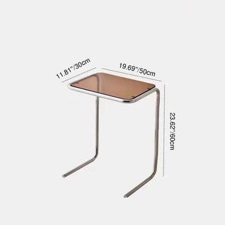 Side Table | Tempered Glass & Iron | Minimalist Design | Living Room Use