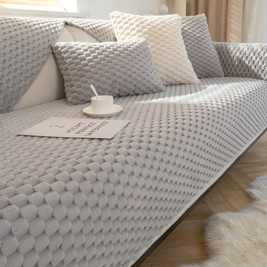 Sofa Cover Honeycomb Design | Non-Slip & Stain-Resistant | Universal Fit for Living Room 1