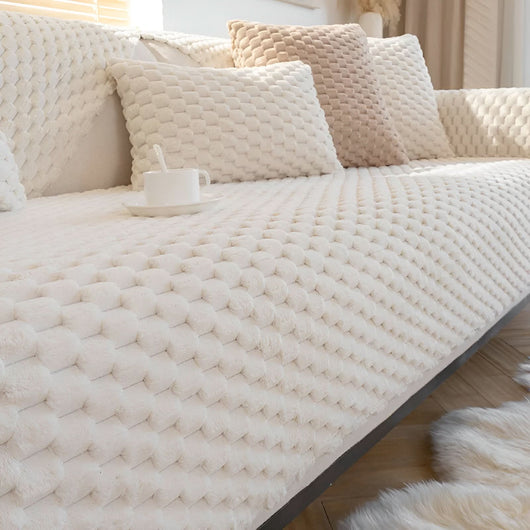 Sofa Cover Honeycomb Design | Non-Slip & Stain-Resistant | Universal Fit for Living Room 5