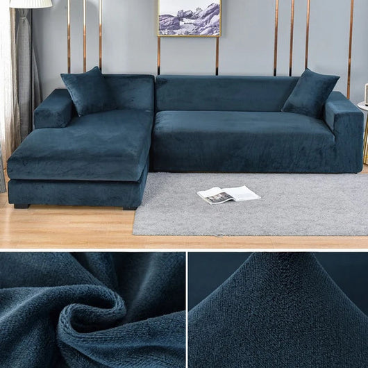 Sofa Cover | Elastic Velvet, Stain-Resistant, Universal Fit | Living Room Protection and Style 12