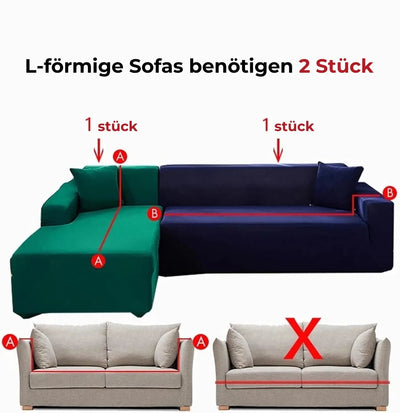 Sofa Cover | Elastic Velvet, Stain-Resistant, Universal Fit | Living Room Protection and Style 3