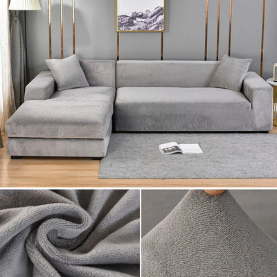 Sofa Cover | Elastic Velvet, Stain-Resistant, Universal Fit | Living Room Protection and Style 6