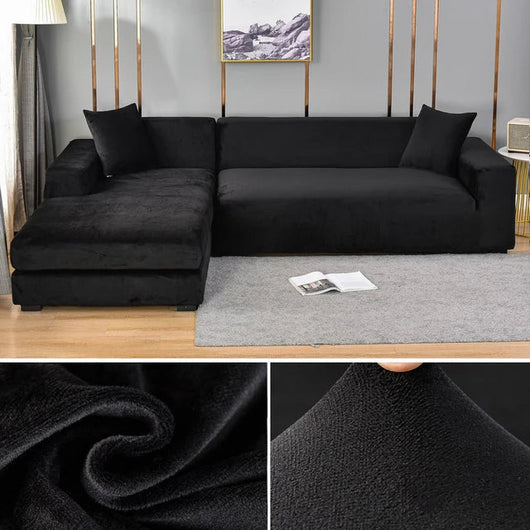 Sofa Cover | Elastic Velvet, Stain-Resistant, Universal Fit | Living Room Protection and Style 9