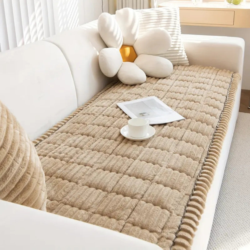 Sofa Cover | Plush Microfiber Blend | Pet-Friendly Protection & Non-Slip Design | Living Room 0