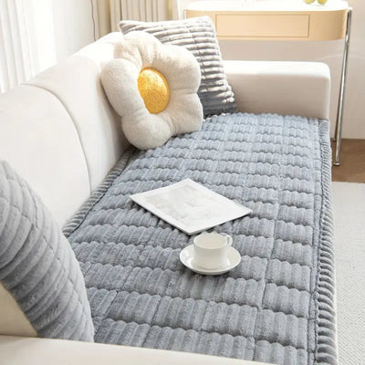 Sofa Cover | Plush Microfiber Blend | Pet-Friendly Protection & Non-Slip Design | Living Room 10