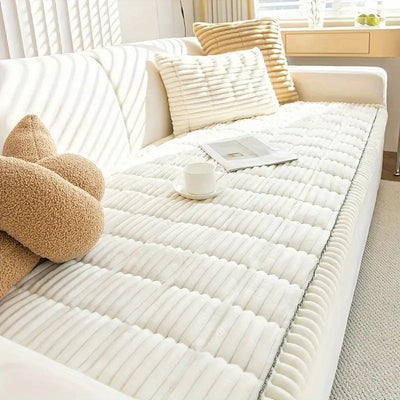 Sofa Cover | Plush Microfiber Blend | Pet-Friendly Protection & Non-Slip Design | Living Room 11