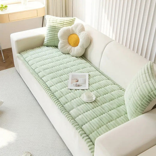 Sofa Cover | Plush Microfiber Blend | Pet-Friendly Protection & Non-Slip Design | Living Room 2