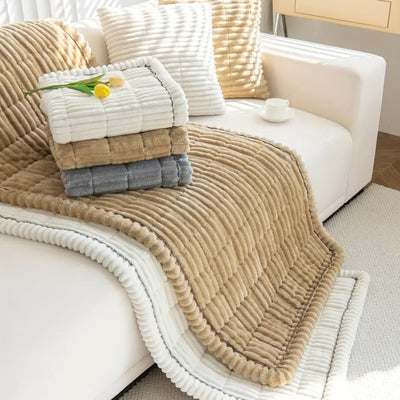 Sofa Cover | Plush Microfiber Blend | Pet-Friendly Protection & Non-Slip Design | Living Room 5