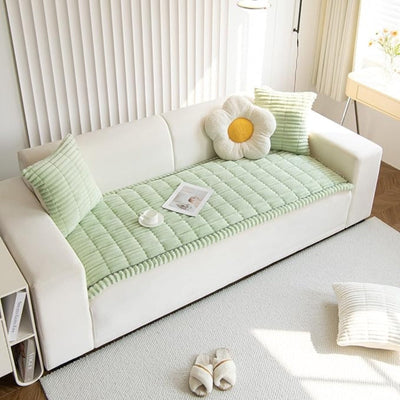 Sofa Cover | Plush Microfiber Blend | Pet-Friendly Protection & Non-Slip Design | Living Room 7
