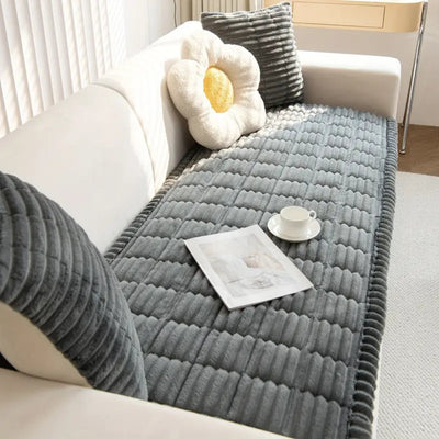 Sofa Cover | Plush Microfiber Blend | Pet-Friendly Protection & Non-Slip Design | Living Room 8