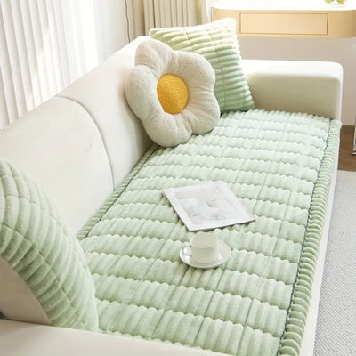Sofa Cover | Plush Microfiber Blend | Pet-Friendly Protection & Non-Slip Design | Living Room 9