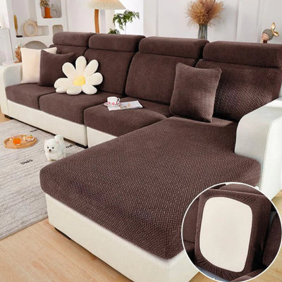 Sofa Cover | Premium Stretch Fabric | Pet-Friendly & Machine Washable | Living Room Protection 11