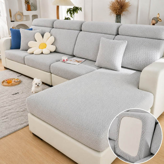 Sofa Cover | Premium Stretch Fabric | Pet-Friendly & Machine Washable | Living Room Protection 120