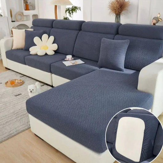 Sofa Cover | Premium Stretch Fabric | Pet-Friendly & Machine Washable | Living Room Protection 12
