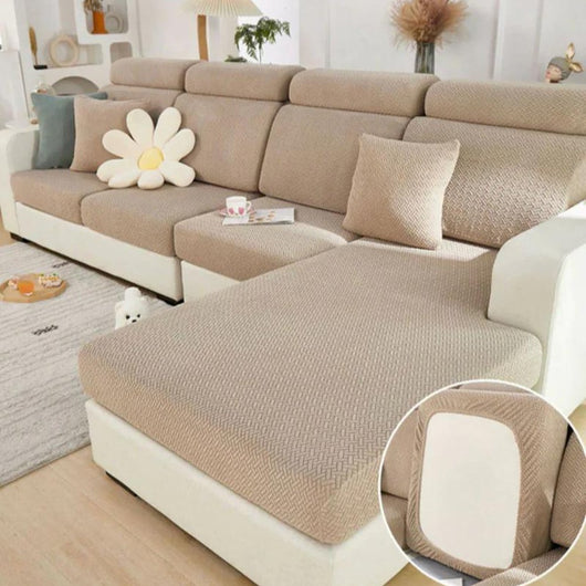 Sofa Cover | Premium Stretch Fabric | Pet-Friendly & Machine Washable | Living Room Protection 3