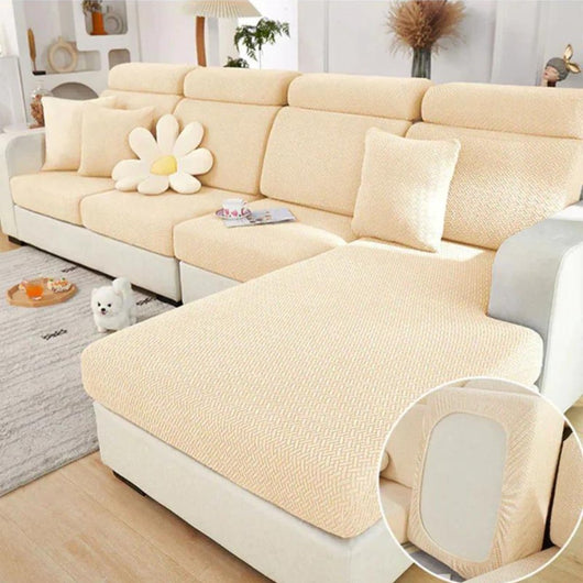 Sofa Cover | Premium Stretch Fabric | Pet-Friendly & Machine Washable | Living Room Protection 7