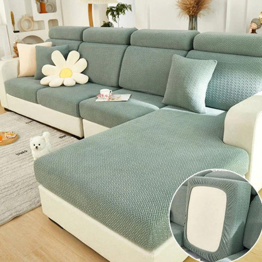 Sofa Cover | Premium Stretch Fabric | Pet-Friendly & Machine Washable | Living Room Protection 8