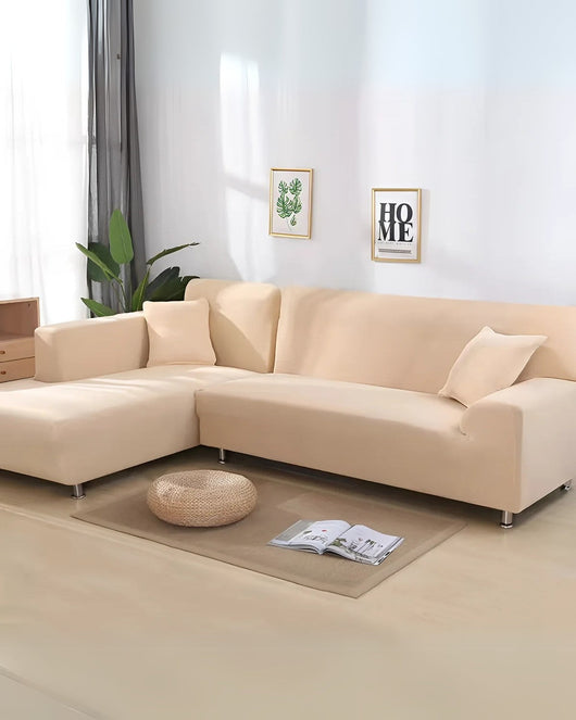Sofa Cover | Stretchable Milk Silk Fabric | Easy Slip-On Design | Perfect for Living Room 2