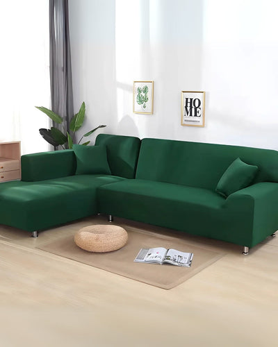 Sofa Cover | Stretchable Milk Silk Fabric | Easy Slip-On Design | Perfect for Living Room 4