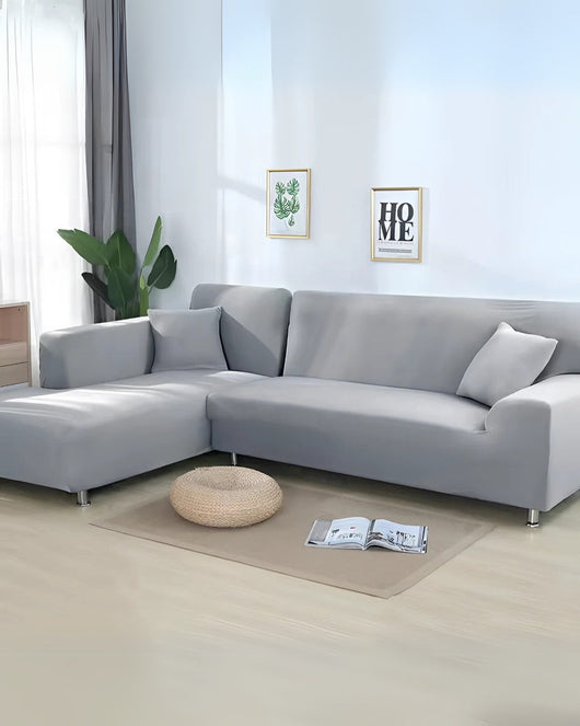 Sofa Cover | Stretchable Milk Silk Fabric | Easy Slip-On Design | Perfect for Living Room 5