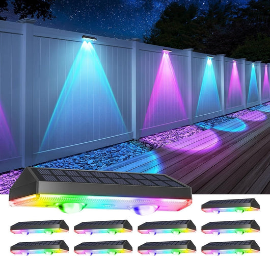 SolarGlow | Stylish Waterproof Solar Fence Lights for Walkways and Gardens 1