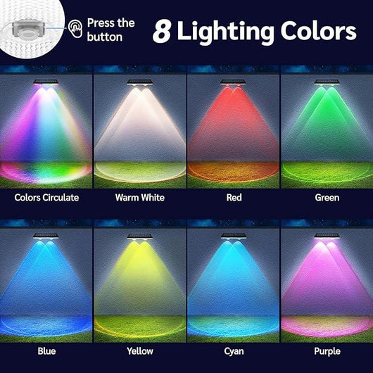 SolarGlow | Stylish Waterproof Solar Fence Lights for Walkways and Gardens 2