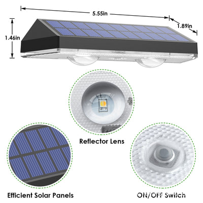 SolarGlow | Stylish Waterproof Solar Fence Lights for Walkways and Gardens 3