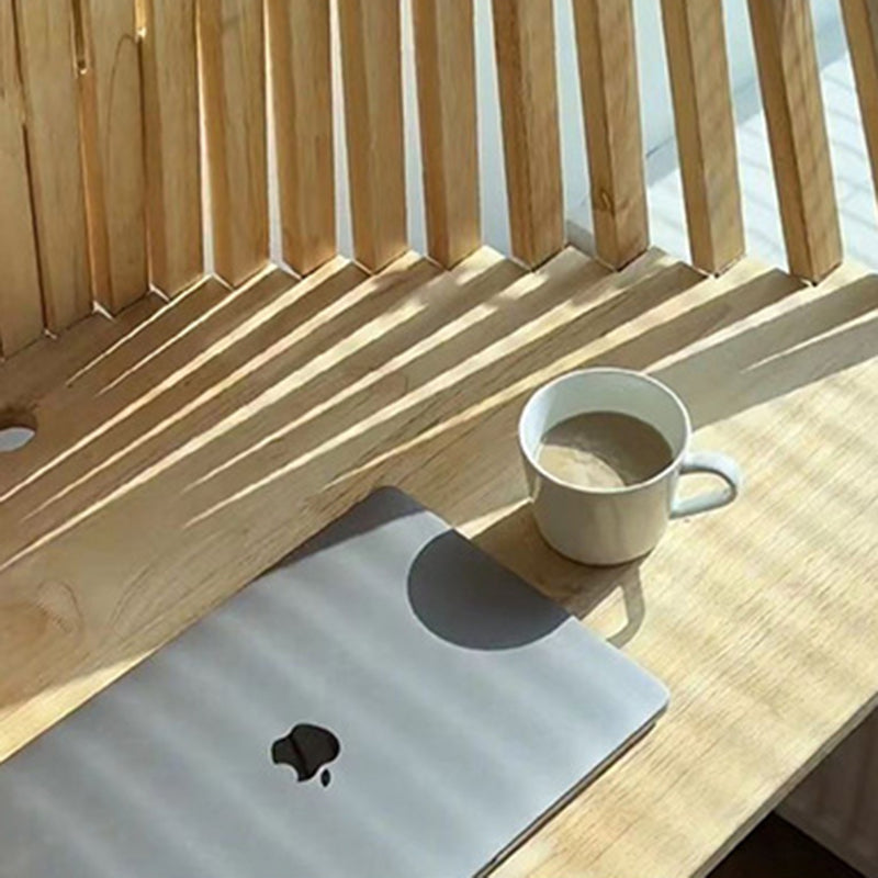 Solid Wood Office Desk | Contemporary Semicircle Design | Space-Saving | Home Office 6