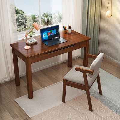 Solid Wood Office Desk with Drawers | Minimalist Design for Home Office 1