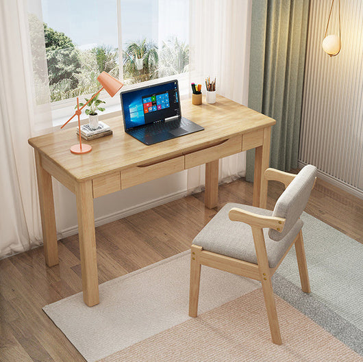 Solid Wood Office Desk with Drawers | Minimalist Design for Home Office 2