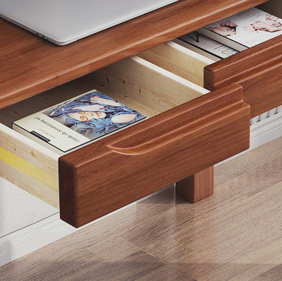 Solid Wood Office Desk with Drawers | Minimalist Design for Home Office 8