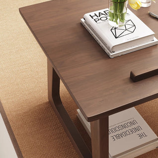 Solid Wood Side Table with Foldable Design & Multi-Angle Surface | Modern Japanese Style for Living Room