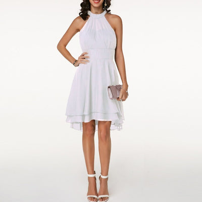 Sophia | Cocktail Dresses Halter Burgundy Chiffon Women Adult Summer 11