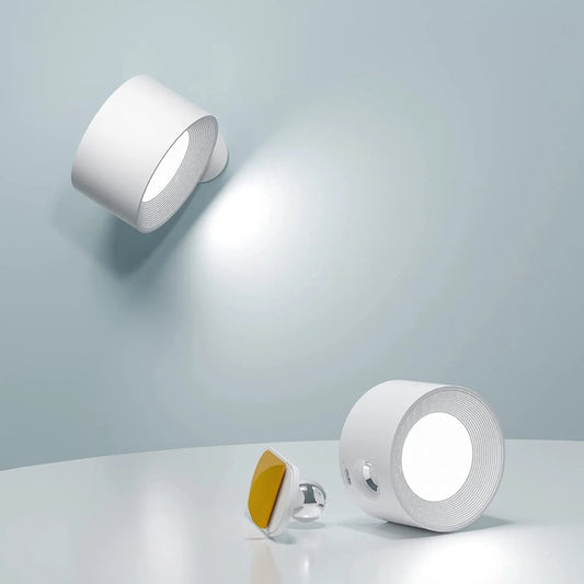 Spotlight | Elegant Wireless Wall Lamp with 360° Rotation and Dimming Options 0