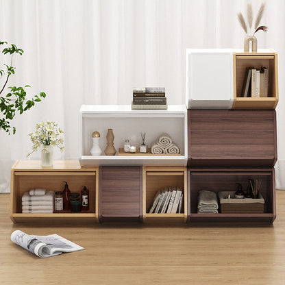 Storage Cabinet | Solid Wood Multi-Layer Organizer with Doors for Bedroom and Living Room 1