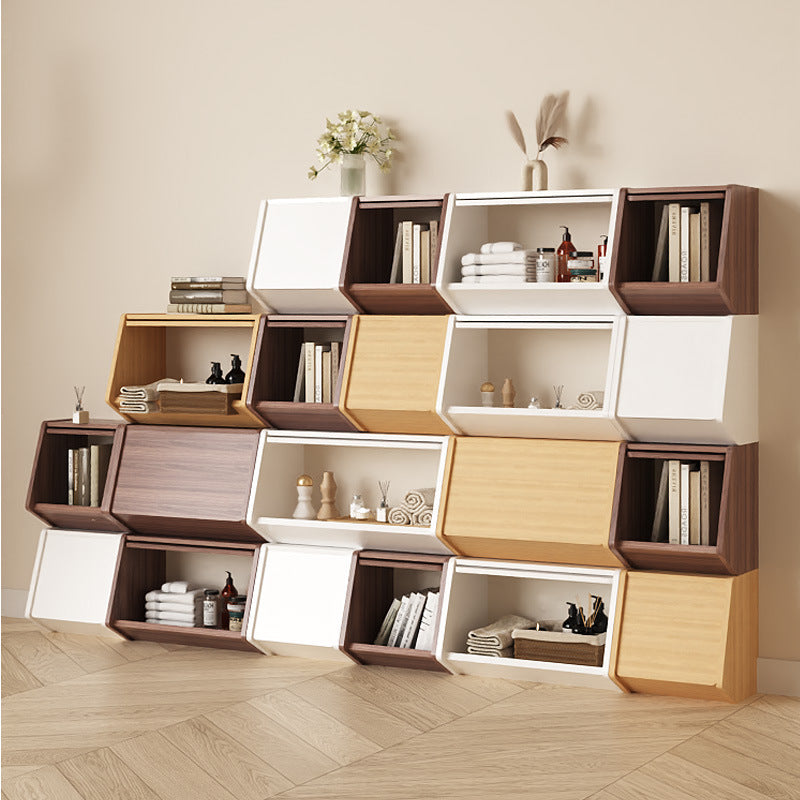 Storage Cabinet | Solid Wood Multi-Layer Organizer with Doors for Bedroom and Living Room 15
