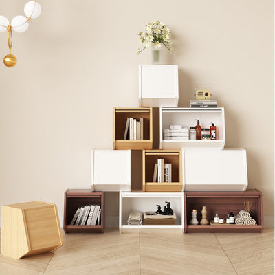 Storage Cabinet | Solid Wood Multi-Layer Organizer with Doors for Bedroom and Living Room 3