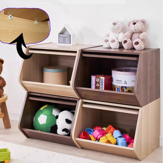 Storage Cabinet | Solid Wood Multi-Layer Organizer with Doors for Bedroom and Living Room