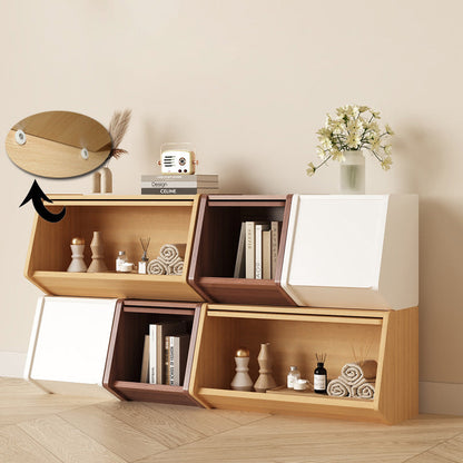 Storage Cabinet | Solid Wood Multi-Layer Organizer with Doors for Bedroom and Living Room 8