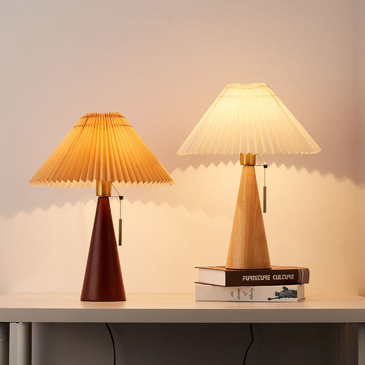 TerraWood | Elegant Minimalist Wooden LED Table Lamp for Living Room and Bedroom 0