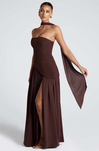 Tina | Maxi Dress Strapless White Lightweight Fabric Women Adult Summer 10