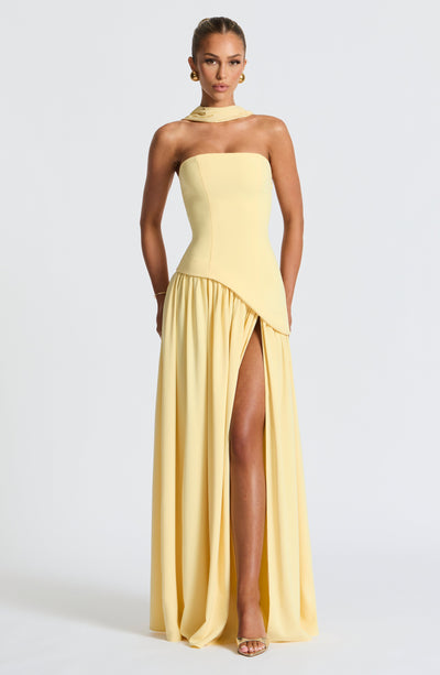 Tina | Maxi Dress Strapless White Lightweight Fabric Women Adult Summer 5