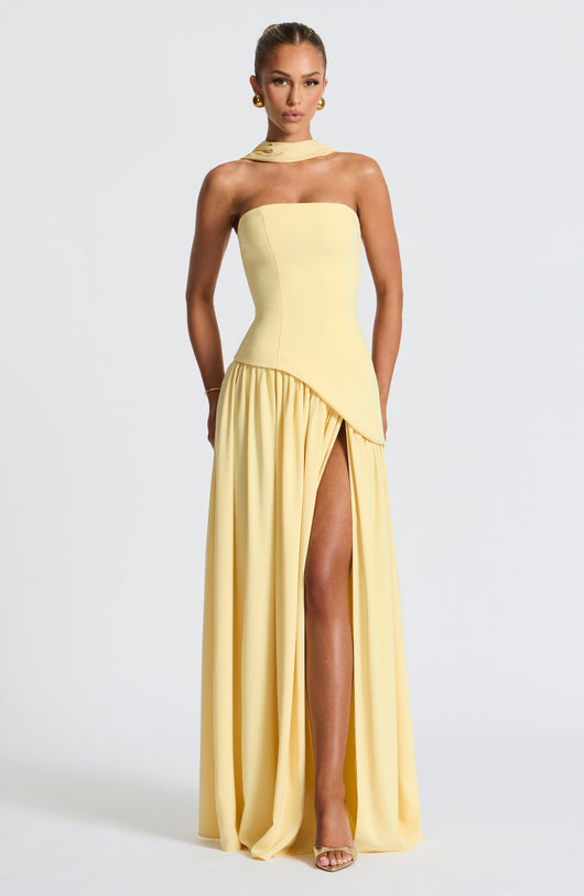 Tina | Maxi Dress Strapless White Lightweight Fabric Women Adult Summer 5