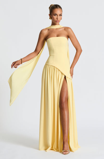 Tina | Maxi Dress Strapless White Lightweight Fabric Women Adult Summer 6