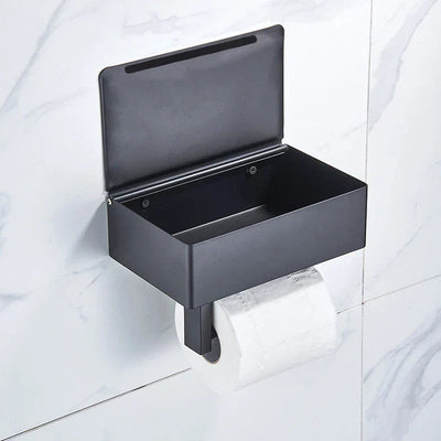 Toilet Paper Holder Stand | Elegant Metal Design with Easy Installation | Modern Bathroom Accessory 1