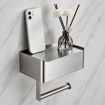 Toilet Paper Holder Stand | Elegant Metal Design with Easy Installation | Modern Bathroom Accessory 80