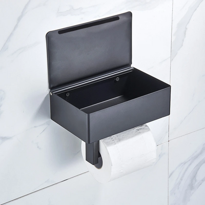Toilet Paper Holder Stand | Elegant Metal Design with Easy Installation | Modern Bathroom Accessory 6