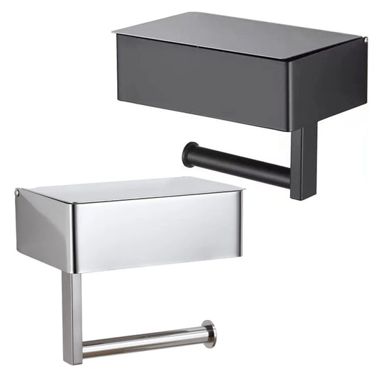 Toilet Paper Holder Stand | Elegant Metal Design with Easy Installation | Modern Bathroom Accessory 7