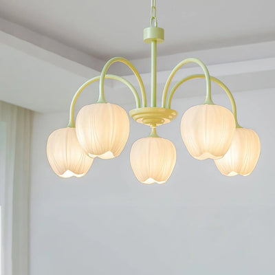 TulipAura | Elegant Modern Chandelier for Dining Room with Adjustable Chain 0